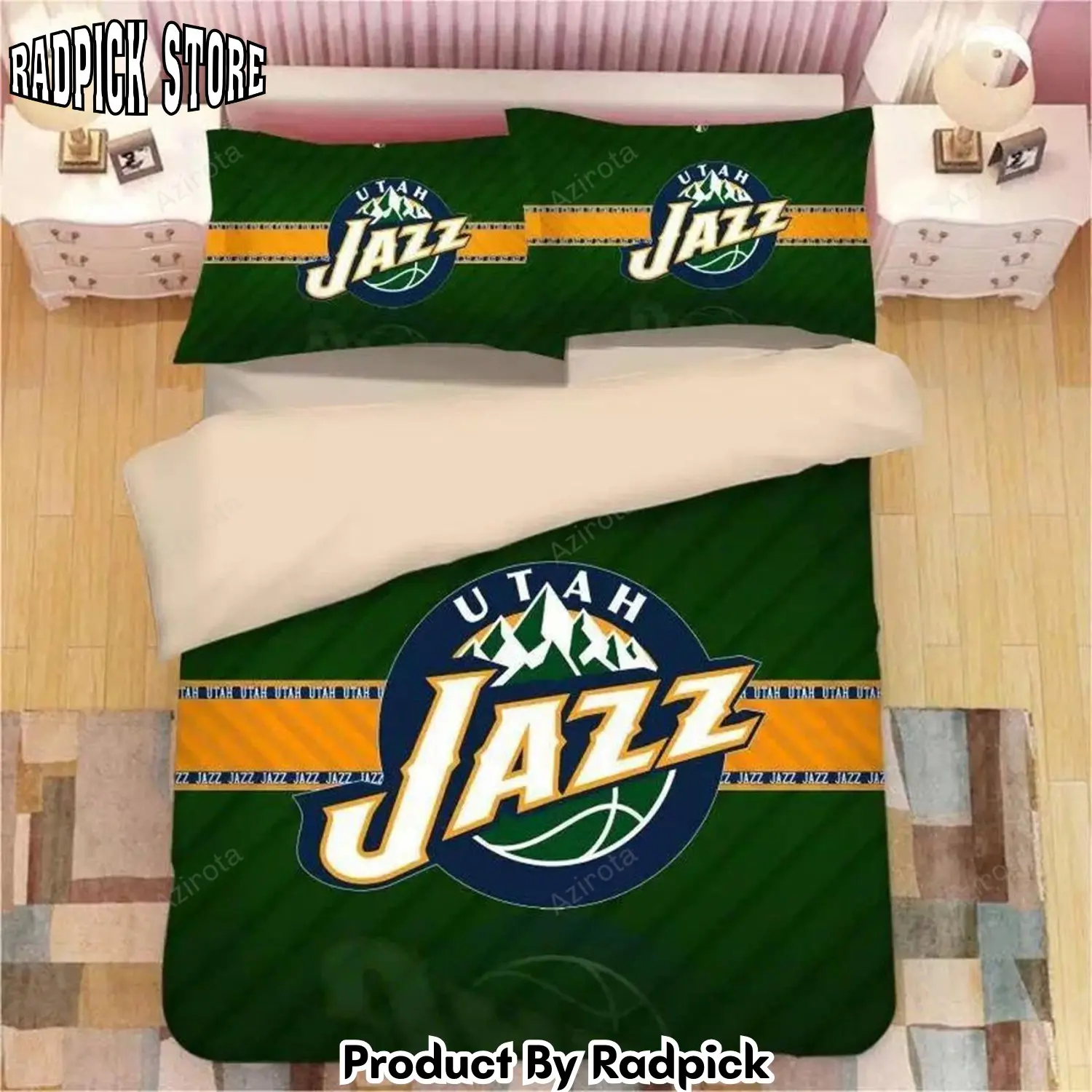 Radpick utah jazz bedding set custom name utah jazz duvet covers jazz bedding set bedding setjazz fans gift lovers gift ng bd5 rp327580